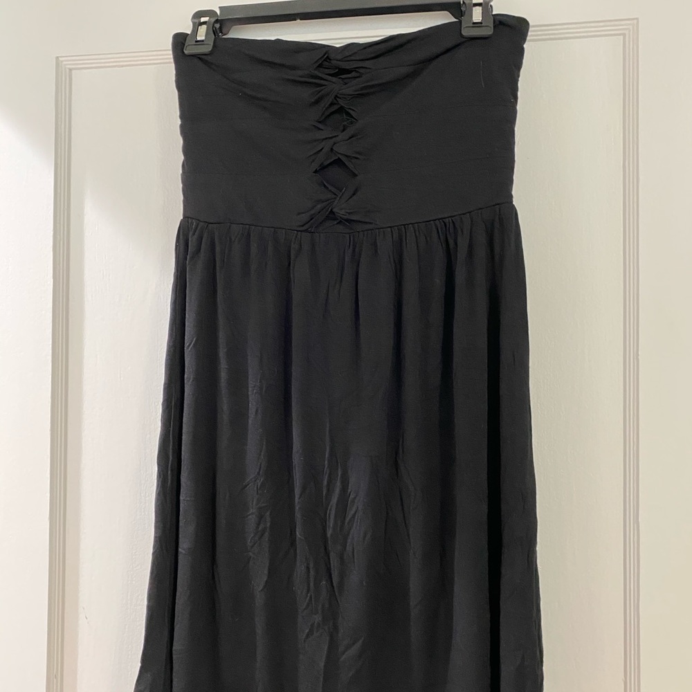 BIRD & VINE BLACK SWIM COVERUP (sz M)